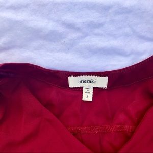 Red Meraki Blouse Size S